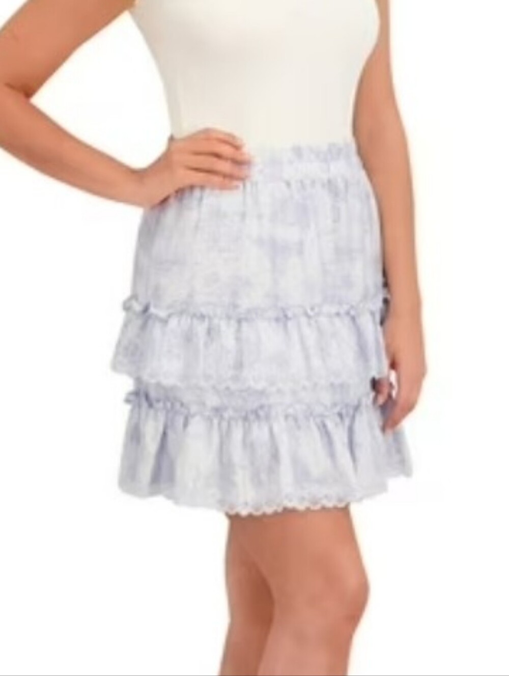 Bridgerton Women's Tiered Mini Skirt Purple